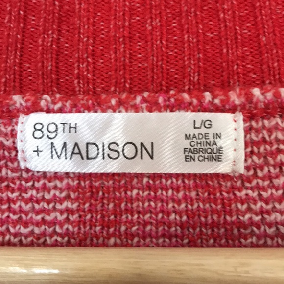 NEW 89th + Madison Plaid Sweater. XL - Picture 4 of 6
